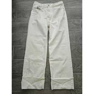 Abercrombie & Fitch Womens 90s Relaxed Ultra High Rise Jeans White Size 30/10